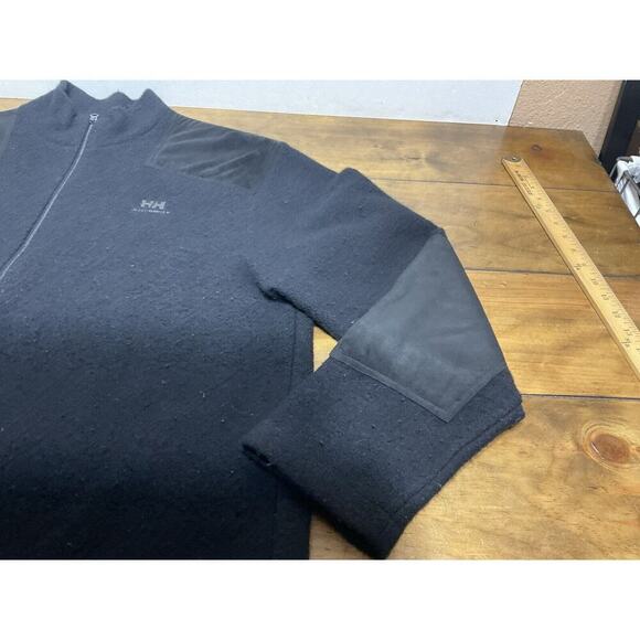 Helly Hansen Mens Size XL Black Full Zip Wool Jacket - Picture 5 of 15